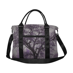 Spooky Tree Purple Large Capacity Duffle Bag (Model 1715)