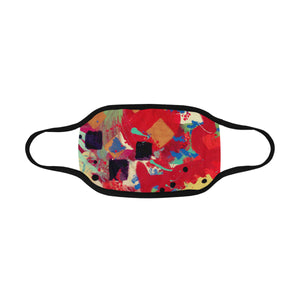 Abstract Squares Mouth Mask