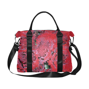 Rose Bouquet Flower Mosaic Large Capacity Duffle Bag (Model 1715)