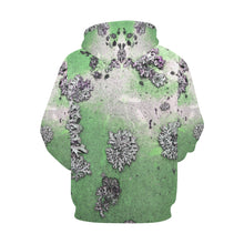 Load image into Gallery viewer, Patches of Moss Green All Over Print Hoodie for Men/Large Size (USA Size) (Model H13)