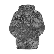 Load image into Gallery viewer, Perfectly Paisley Black and White All Over Print Hoodie for Men/Large Size (USA Size) (Model H13)