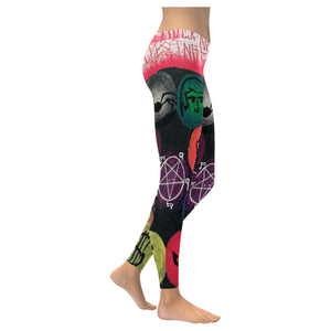 Dante's Inferno Low Rise Leggings (Invisible Stitch) (Model L05)