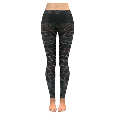 Patchwork Aerial Glowing Low Rise Leggings (Invisible Stitch) (Model L05)