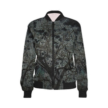 Load image into Gallery viewer, Spooky Tree Glowing All Over Print Bomber Jacket for Women (Model H36)
