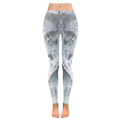 Spooky Tree Reverse Low Rise Leggings (Invisible Stitch) (Model L05)