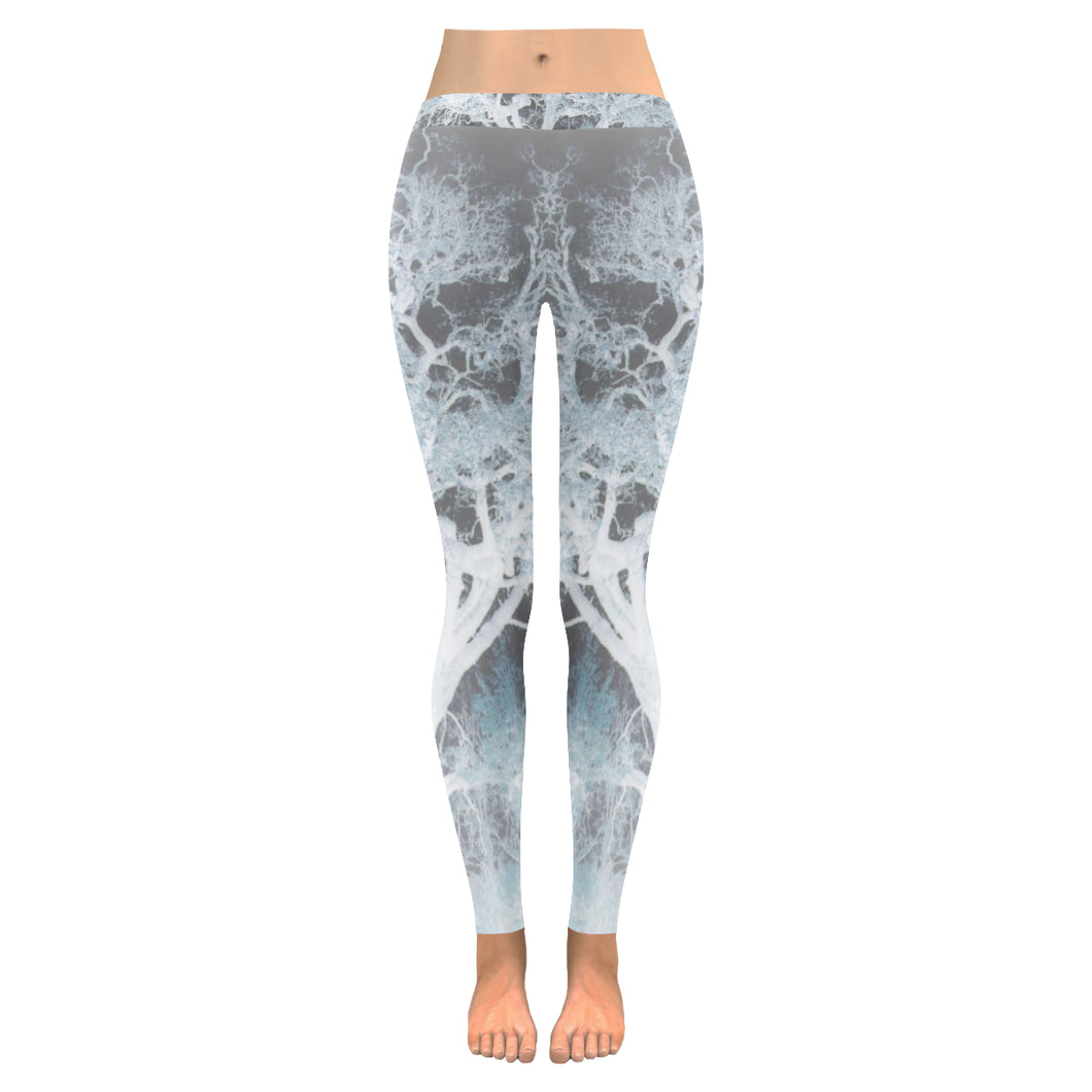 Spooky Tree Reverse Low Rise Leggings (Invisible Stitch) (Model L05)