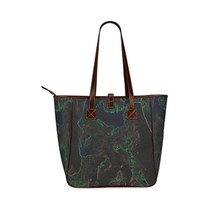 Sea of Flames Glowing Classic Tote Bag (Model 1644)