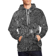 Load image into Gallery viewer, Paisley Matters Black and White All Over Print Hoodie for Men/Large Size (USA Size) (Model H13)