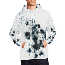 Load image into Gallery viewer, Fireworks Flower Negative All Over Print Hoodie for Men/Large Size (USA Size) (Model H13)