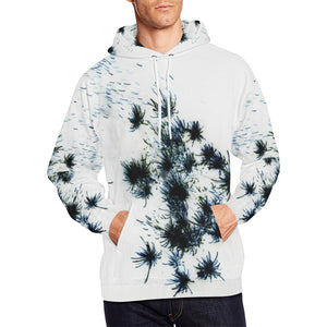 Fireworks Flower Negative All Over Print Hoodie for Men/Large Size (USA Size) (Model H13)