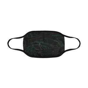 Abstract Circles Glowing Mouth Mask in One Piece (2 Filters Included) (Model M02)