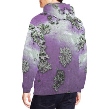 Load image into Gallery viewer, Patches of Moss Purple All Over Print Hoodie for Men/Large Size (USA Size) (Model H13)
