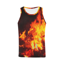 Load image into Gallery viewer, Feathery Flames Red All Over Print Tank Top for Men (Model T43)