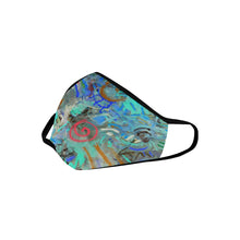 Load image into Gallery viewer, Graffiti Abstract Aqua Mouth Mask in One Piece (2 Filters Included) (Model M02)