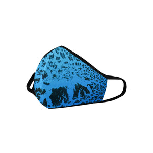 Crackle Art Blue Mouth Mask (2 Filters Included)