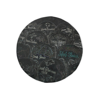 Painted Skulls Glowing 30 Inch Spare Tire Cover