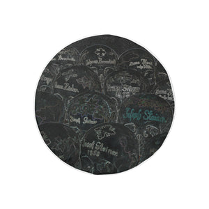 Painted Skulls Glowing 30 Inch Spare Tire Cover