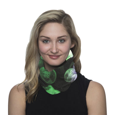 Jellyfish Green and Purple Multifunctional Headwear