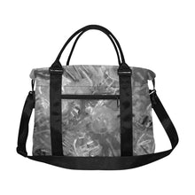 Load image into Gallery viewer, Graffiti Abstract Black and White Large Capacity Duffle Bag (Model 1715)