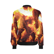 Load image into Gallery viewer, Sea of Flames All Over Print Bomber Jacket for Women (Model H36)