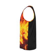 Load image into Gallery viewer, Feathery Flames Red All Over Print Tank Top for Men (Model T43)