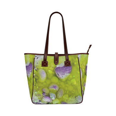 Puddle of Love Green Classic Tote Bag (Model 1644)