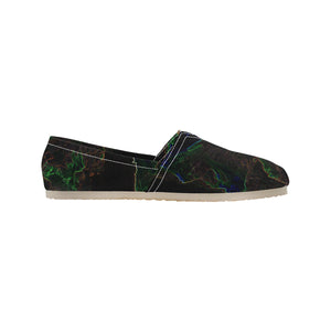 Sea of Flames Glowing Unisex Classic Canvas Slip-On (Model 1206)