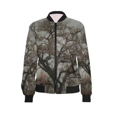 Load image into Gallery viewer, Spooky Tree All Over Print Bomber Jacket for Women (Model H36)