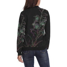 Load image into Gallery viewer, Fireweed Flower Glowing All Over Print Bomber Jacket for Women (Model H36)