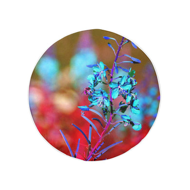 Fireweed Flower Blue 32 Inch Spare Tire Cover