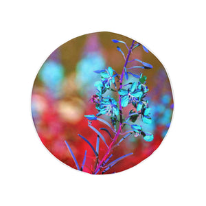 Fireweed Flower Blue 32 Inch Spare Tire Cover