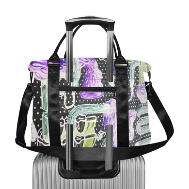 Complex Graffiti Reverse Large Capacity Duffle Bag (Model 1715)