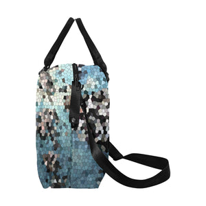 Patches of Moss Mosaic Large Capacity Duffle Bag (Model 1715)