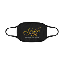 Load image into Gallery viewer, Suite 100 Black and Gold Mouth Mask