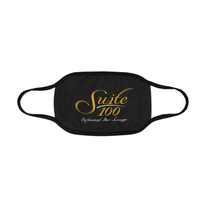 Suite 100 Black and Gold Mouth Mask