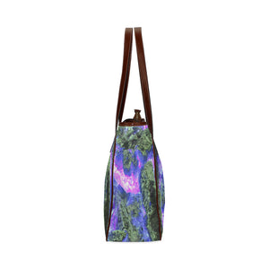 Molten Flames Purple Classic Tote Bag (Model 1644)