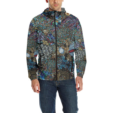 Paisley Matters All Over Print Quilted Windbreaker for Men (Model H35)