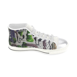 Complex Graffiti Women's Classic High Top Canvas Shoes (Model 017)