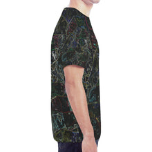 Load image into Gallery viewer, Oil Paints Glowing New All Over Print T-shirt for Men (Model T45)