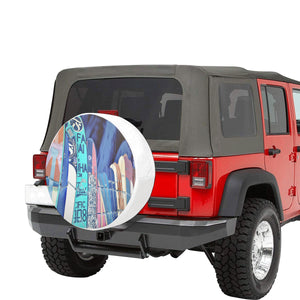 Surfboards Blue 32 Inch Spare Tire Cover