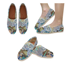 Load image into Gallery viewer, Pleasantly Paisley Negative Unisex Classic Canvas Slip-On (Model 1206)