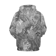 Load image into Gallery viewer, Graffiti Abstract Black and White All Over Print Hoodie for Men/Large Size (USA Size) (Model H13)