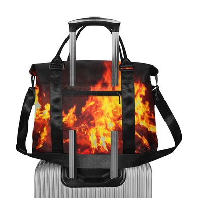Flames Large Capacity Duffle Bag (Model 1715)