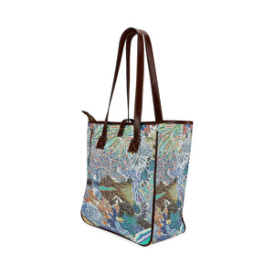 Pleasantly Paisley Negative Classic Tote Bag (Model 1644)
