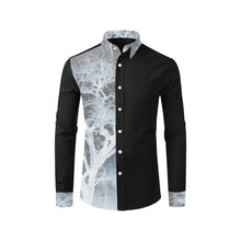 Load image into Gallery viewer, Spooky Tree Negative Men&#39;s All Over Print Casual Dress Shirt (Model T61)