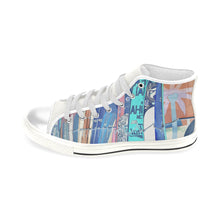 Load image into Gallery viewer, Surfboards Negative Men’s Classic High Top Canvas Shoes (Model 017)