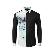 Load image into Gallery viewer, Fireworks Spray Negative Men&#39;s All Over Print Casual Dress Shirt (Model T61)