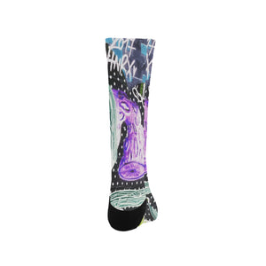 Complex Graffiti Reverse Trouser Socks (For Men)