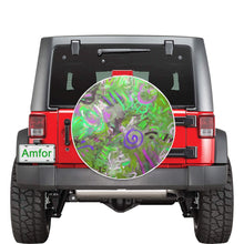 Load image into Gallery viewer, Graffiti Abstract Green 32 Inch Spare Tire Cover