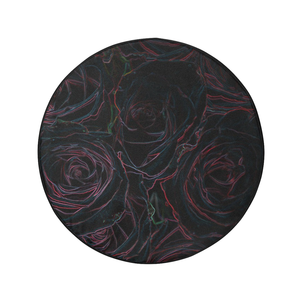 Rose Bouquet Flower Glowing 34 Inch Spare Tire Cover